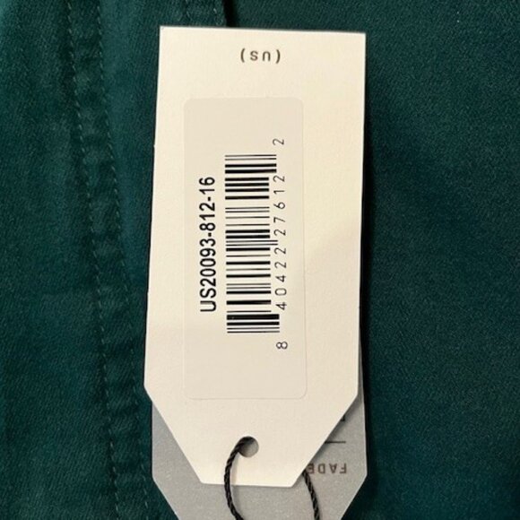 Universal Standard Seine stretch High Rise Skinny Jeans womens size 16 GREEN NWT - Picture 7 of 7